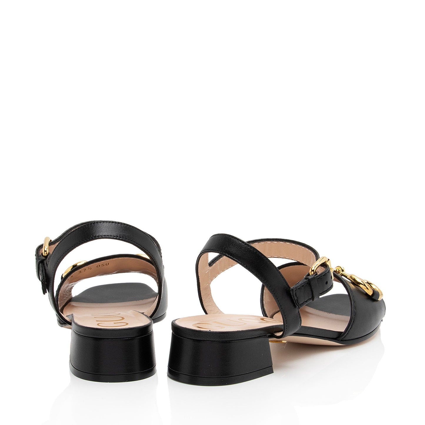 Gucci Leather Horsebit 30mm Sandals - Size 7.5 / 37.5 (SHF-xkzxhp)