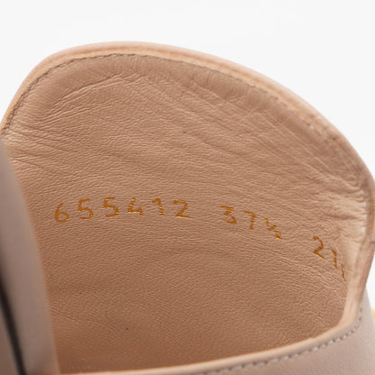 Gucci Leather Horsebit Slide Sandals - Size 7.5 / 37.5 (SHF-eOub5Z)