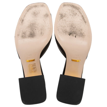 Gucci Leather Horsebit Slide Sandals - Size 7.5 / 37.5