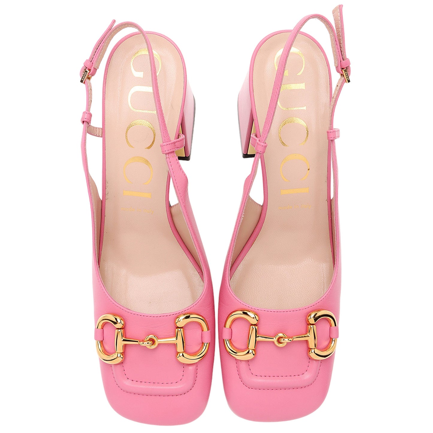 Gucci Leather Horsebit Slingback Pumps - Size 9.5 / 39.5 (SHF-HjnpQi)