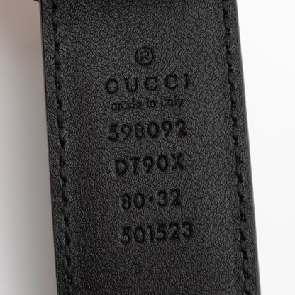 Gucci Leather Interlocking G Belt - Size 32 / 80 (SHF-23273)