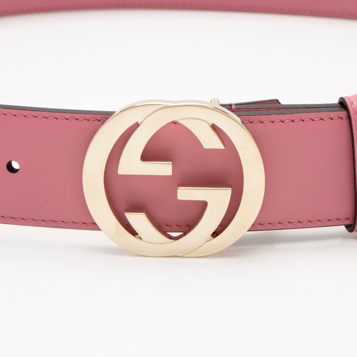 Gucci Leather Interlocking G Belt - Size 34 / 85 (SHF-kx52YG)