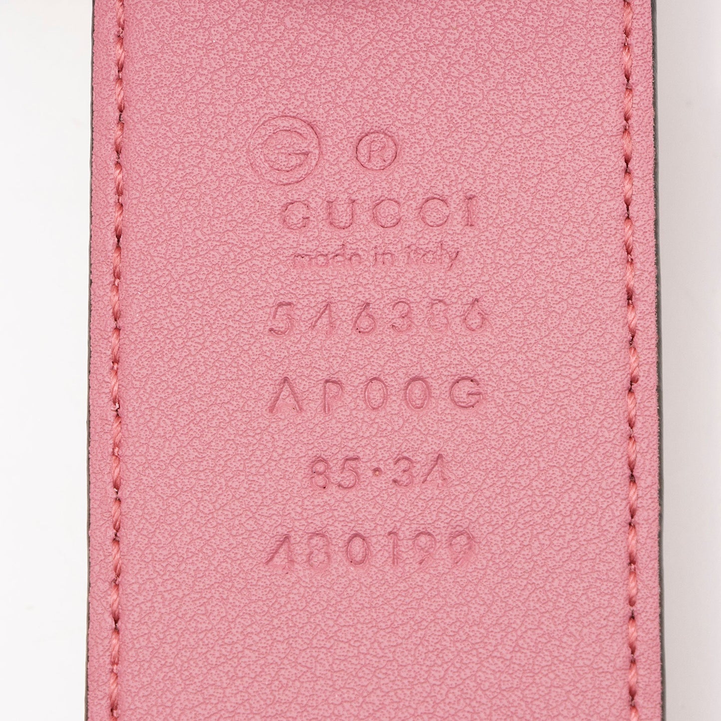 Gucci Leather Interlocking G Belt - Size 34 / 85