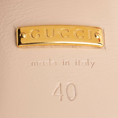 Gucci Leather Interlocking G Cutout Platform Sandals - Size 10 / 40