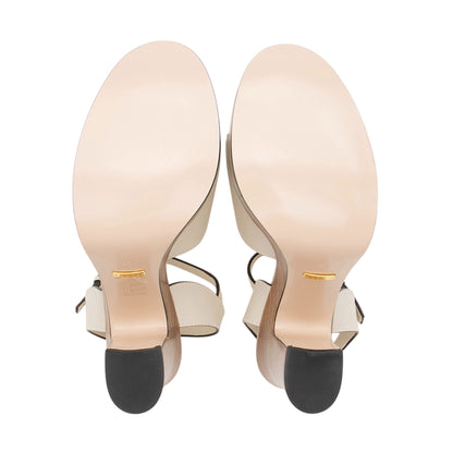 Gucci Leather Interlocking G Cutout Platform Sandals - Size 10 / 40