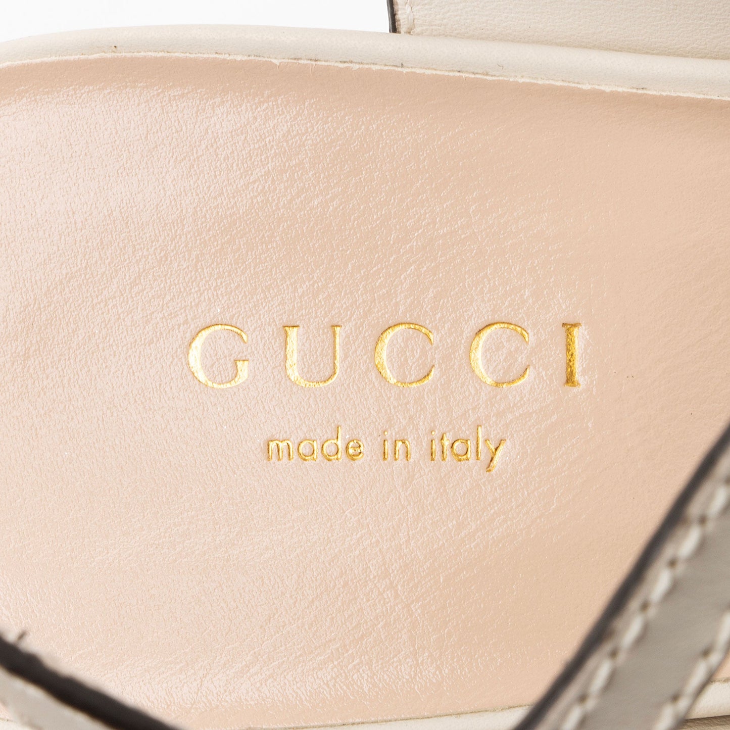 Gucci Leather Interlocking G Cutout Platform Sandals - Size 9.5 / 39.5