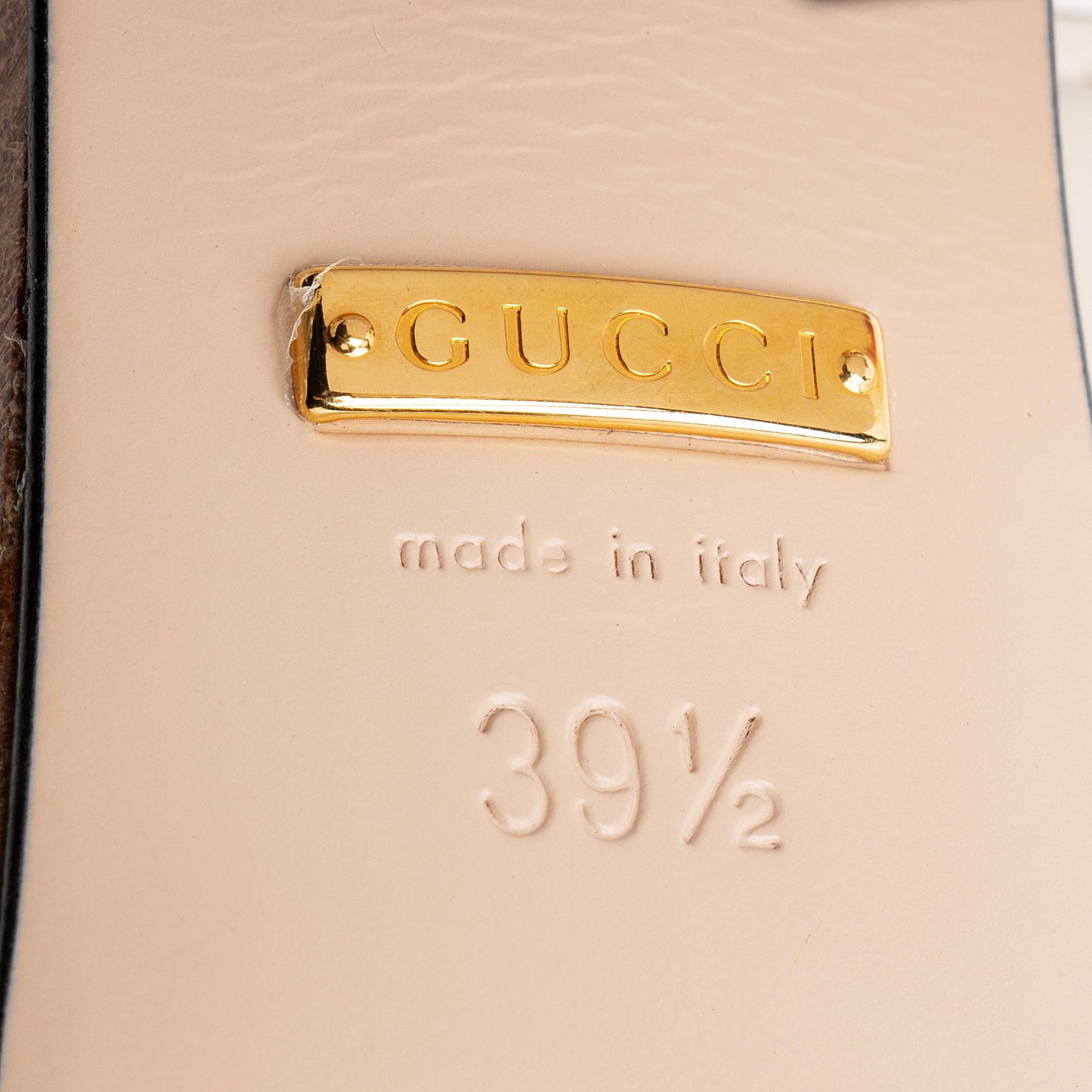 Gucci Leather Interlocking G Cutout Platform Sandals - Size 9.5 / 39.5