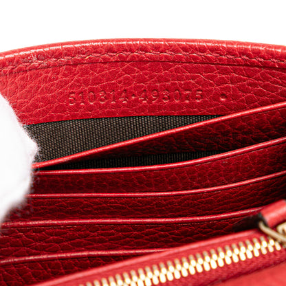 Gucci Leather Interlocking G Dollar Wallet on Chain