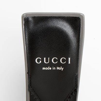 Gucci Leather Interlocking G Mallory Mules - Size 8 / 38