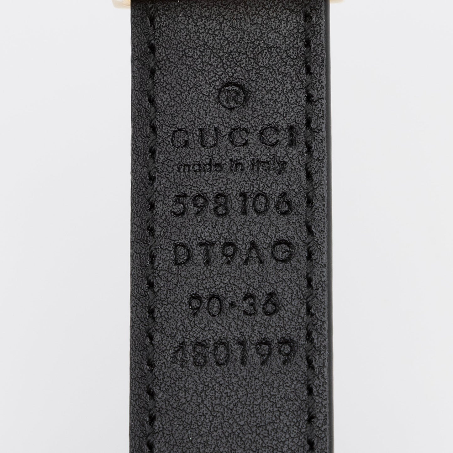 Gucci Leather Interlocking G Skinny Belt - Size 36 / 90 (SHF-0jvMlV)