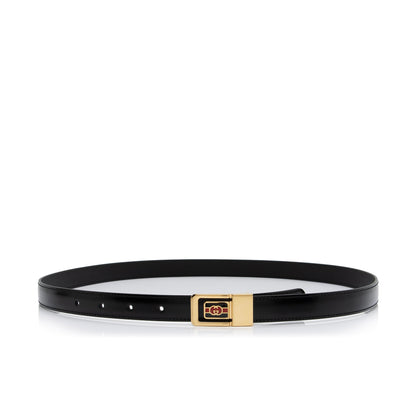Gucci Leather Interlocking G Skinny Belt - Size 36 / 90 (SHF-0jvMlV)