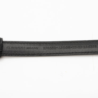 Gucci Leather Interlocking G Slim Belt - Size 38 / 95