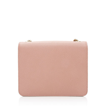 Gucci Leather Interlocking G Small Shoulder Bag (SHF-6sbkNl)