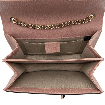 Gucci Leather Interlocking G Small Shoulder Bag (SHF-6sbkNl)