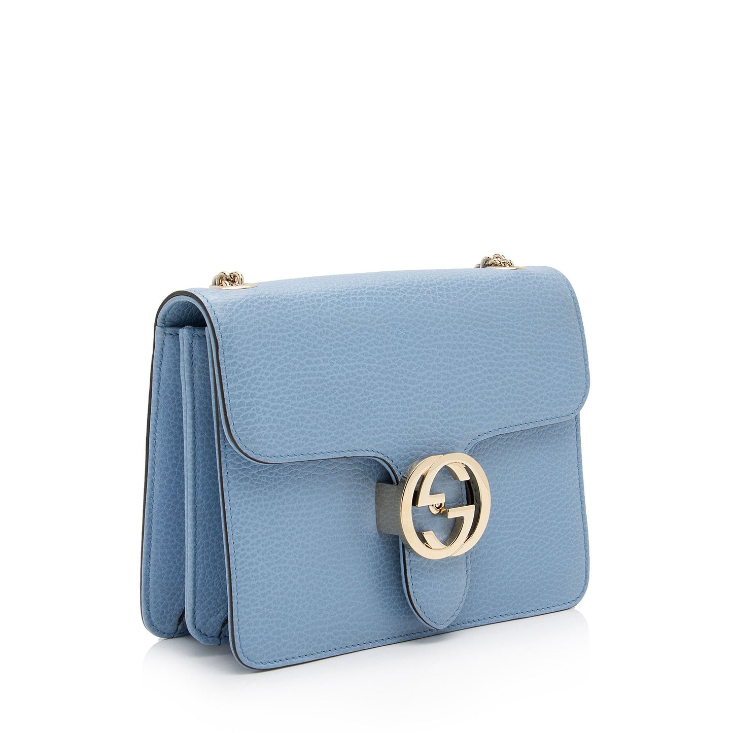 Gucci Leather Interlocking G Small Shoulder Bag (SHF-PdpWhK)