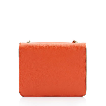Gucci Grained Calfskin Interlocking G Small Shoulder Bag (SHF-h9X0uq)