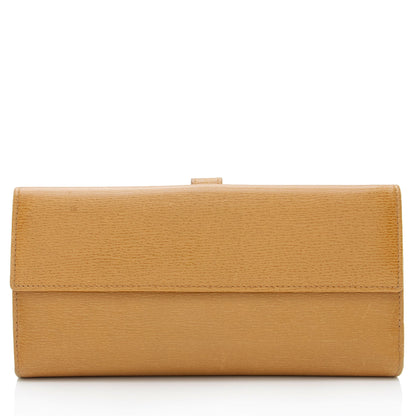 Gucci Leather Jackie Long Wallet (SHF-BlyuRJ)