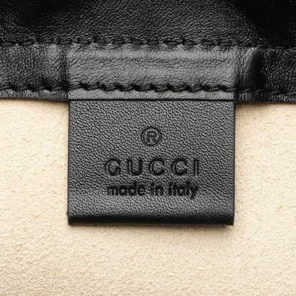 Gucci Leather Logo Drawstring Backpack (SHF-l0fZZC)