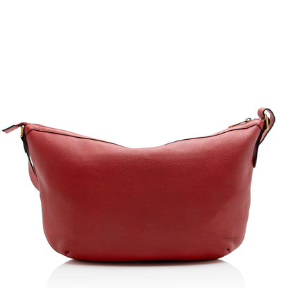 Gucci Leather Logo Half Moon Messenger Bag (SHF-21798)