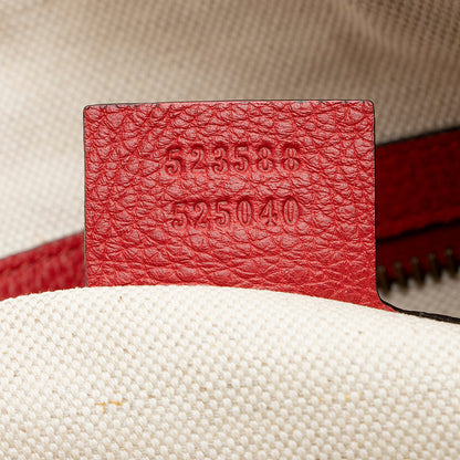 Gucci Leather Logo Half Moon Messenger Bag (SHF-21798)