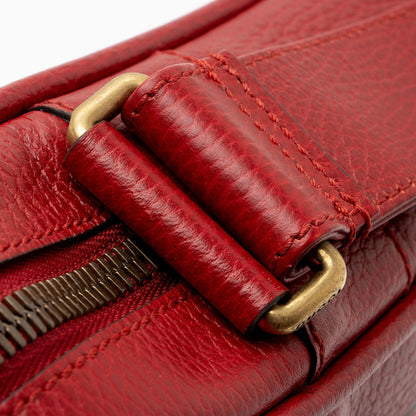 Gucci Leather Logo Messenger (SHF-pLuM4p)