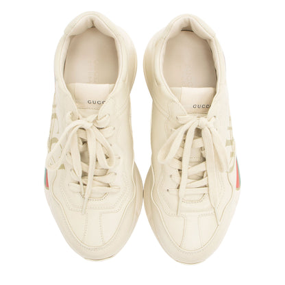 Gucci Leather Logo Rhyton Sneakers - Size 7 / 37