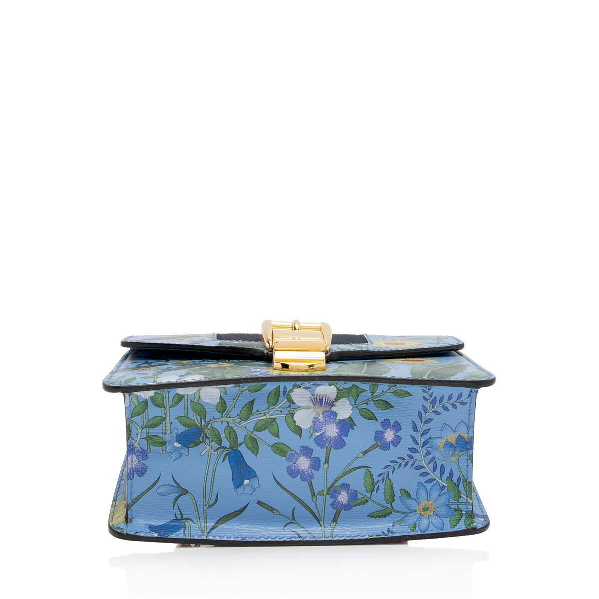Gucci Leather New Flora Sylvie Mini Chain Bag (SHF-Yl1uiM)