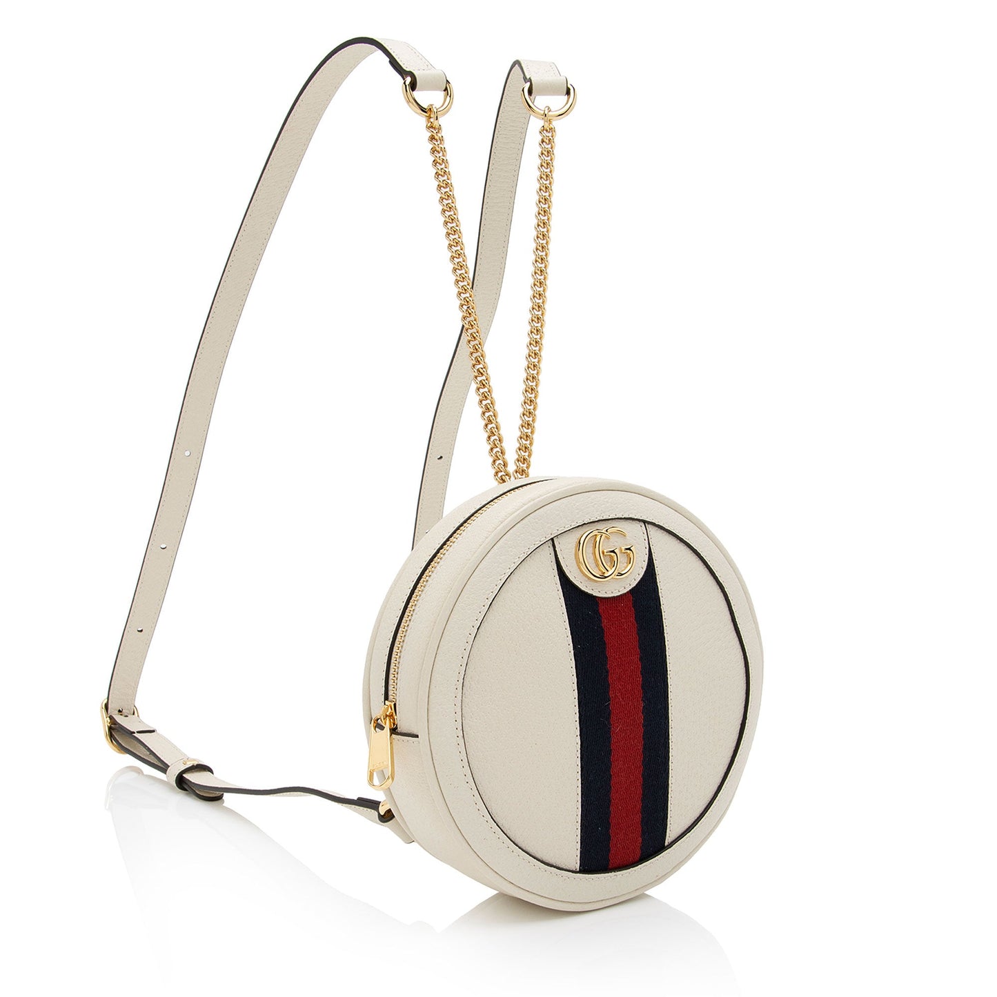 Gucci Leather Ophidia Round Mini Backpack (SHF-236SPs)