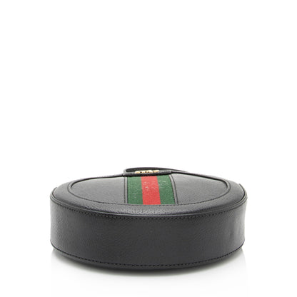 Gucci Leather Ophidia Round Mini Shoulder Bag (SHF-z9TS8F)