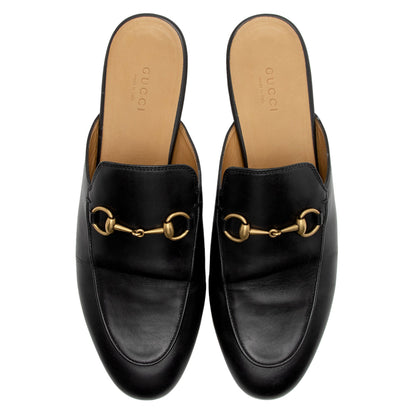 Gucci Leather Princetown Mules - Size 9 / 39 (SHF-J82BE6)