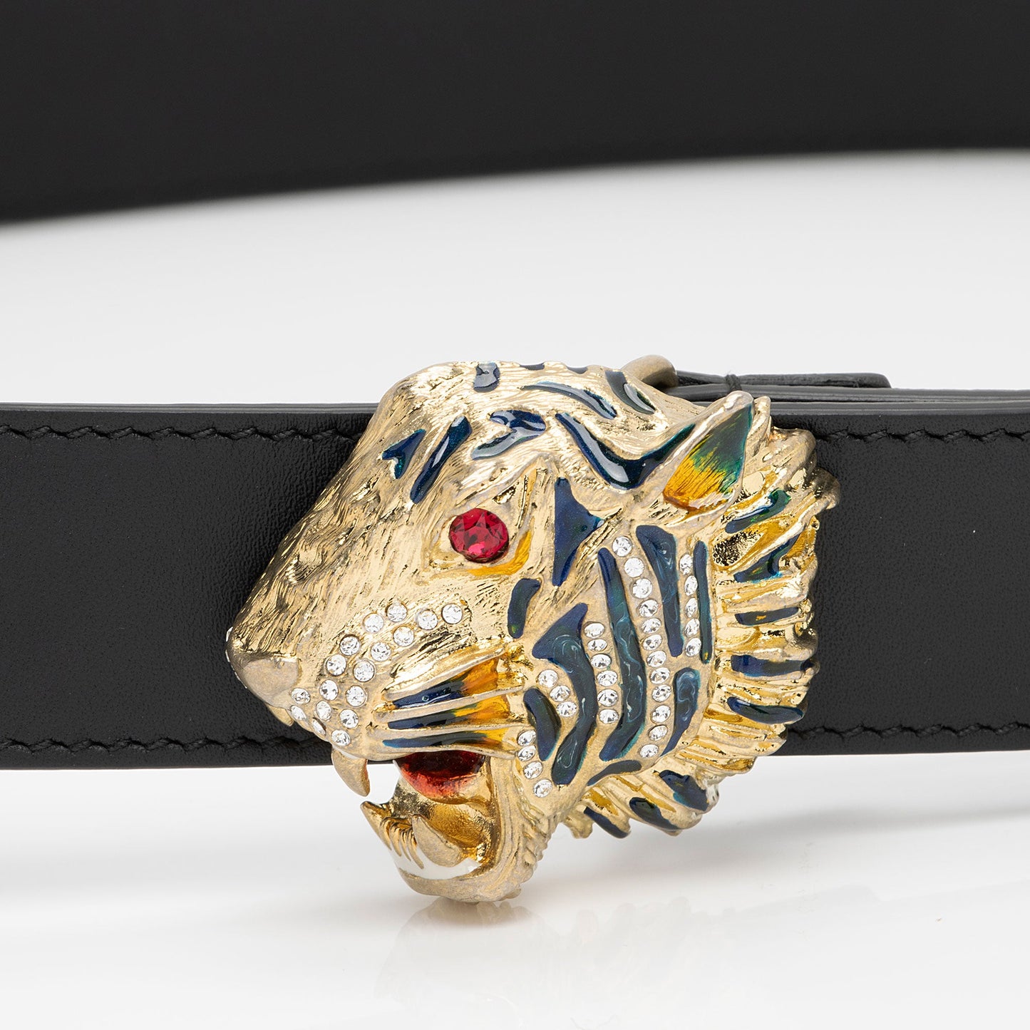 Gucci Leather Rajah Belt - Size 34 / 85 (SHF-llrK13)