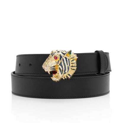 Gucci Leather Rajah Belt - Size 34 / 85 (SHF-llrK13)