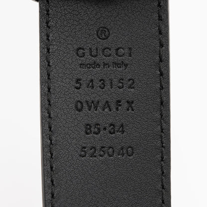 Gucci Leather Rajah Belt - Size 34 / 85 (SHF-llrK13)