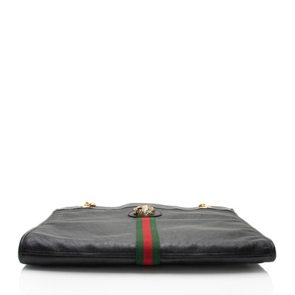 Gucci Leather Rajah Large Tote (SHF-Vvlw5M)