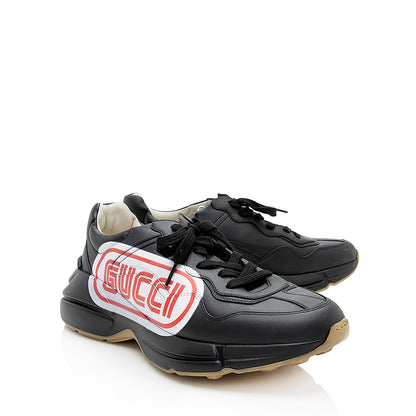 Gucci Leather Rhyton Sneakers - Mens Size 10 / 40 (SHF-18281)