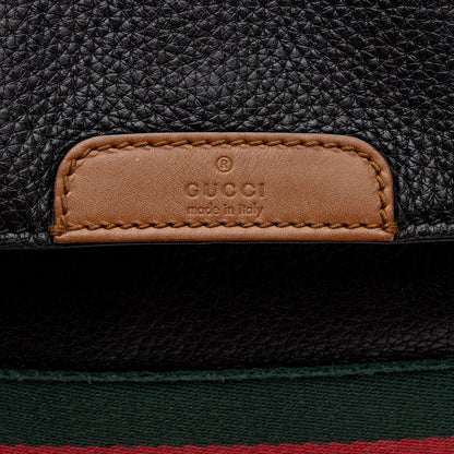 Gucci Leather Signature Web Messenger (SHF-6F03zC)