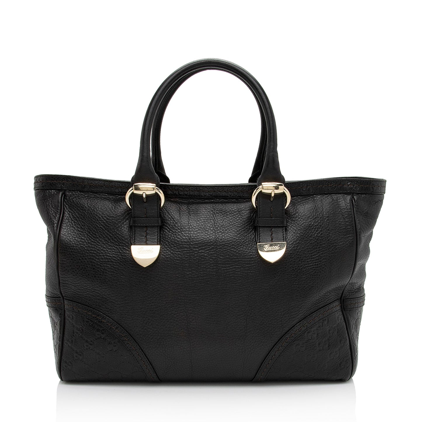 Gucci Leather Signoria Medium Tote (SHF-i1L2KK)