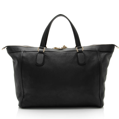 Gucci Leather Soho Large Zip Tote (SHF-3j2gH9)
