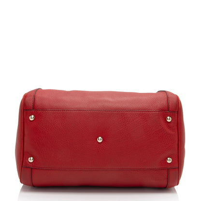 Gucci Leather Soho Medium Boston Bag (SHF-Xicyed)