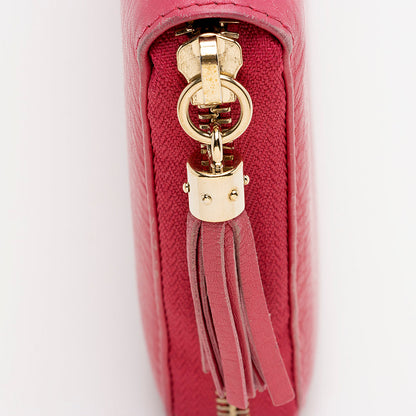 Gucci Leather Soho Zip Around Wallet (SHF-21318)