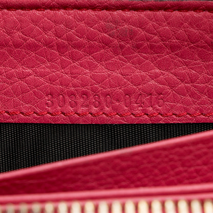 Gucci Leather Soho Zip Around Wallet (SHF-21318)