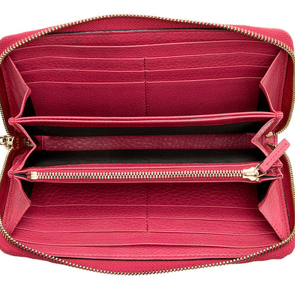 Gucci Leather Soho Zip Around Wallet (SHF-21318)