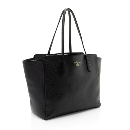 Gucci Leather Swing Medium Tote (SHF-b8kgN9)