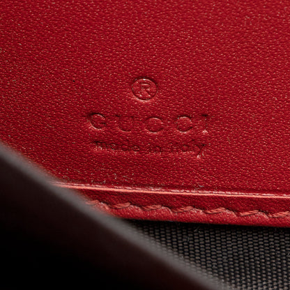 Gucci Leather Sylvie Zip Around Wallet (SHF-21336)