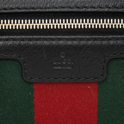 Gucci Leather Vintage Web Joy Medium Boston Bag