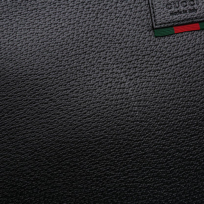 Gucci Leather Web Agora Clutch