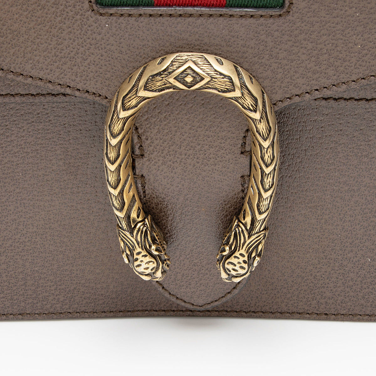 Gucci Leather Web Dionysus Medium Shoulder Bag (SHF-fkJx6y)