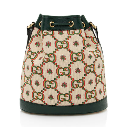 Gucci Limited Edition GG Canvas 100 Bucket Bag (SHF-x2mTZd)