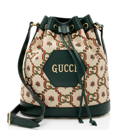 Gucci Limited Edition GG Canvas 100 Bucket Bag (SHF-x2mTZd)
