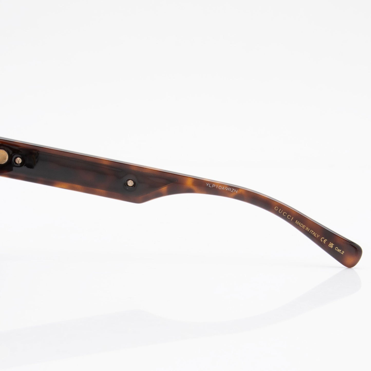 Gucci Logo Acetate Oversize Avaitor Sunglasses